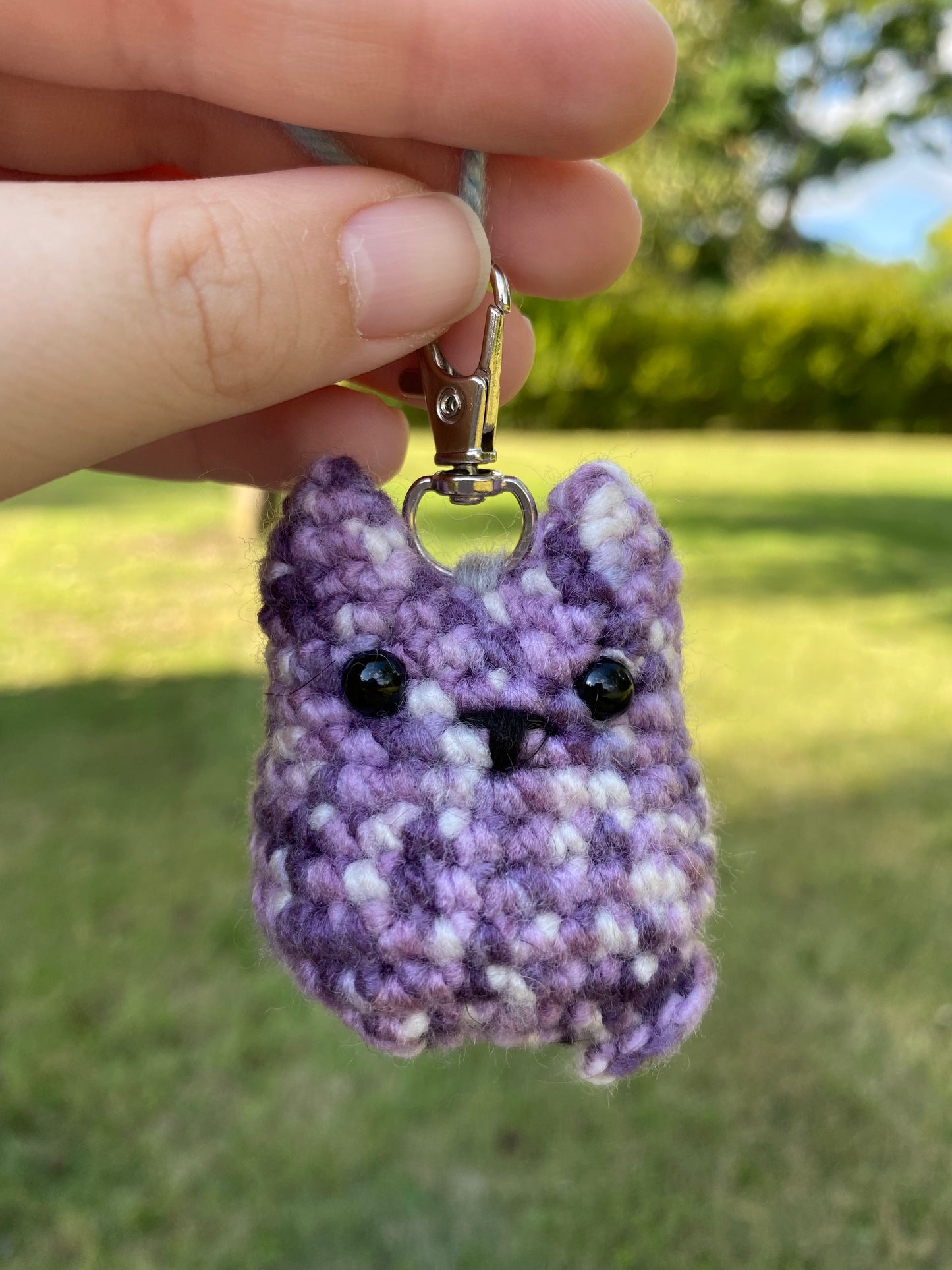Crochet Cat Keychain