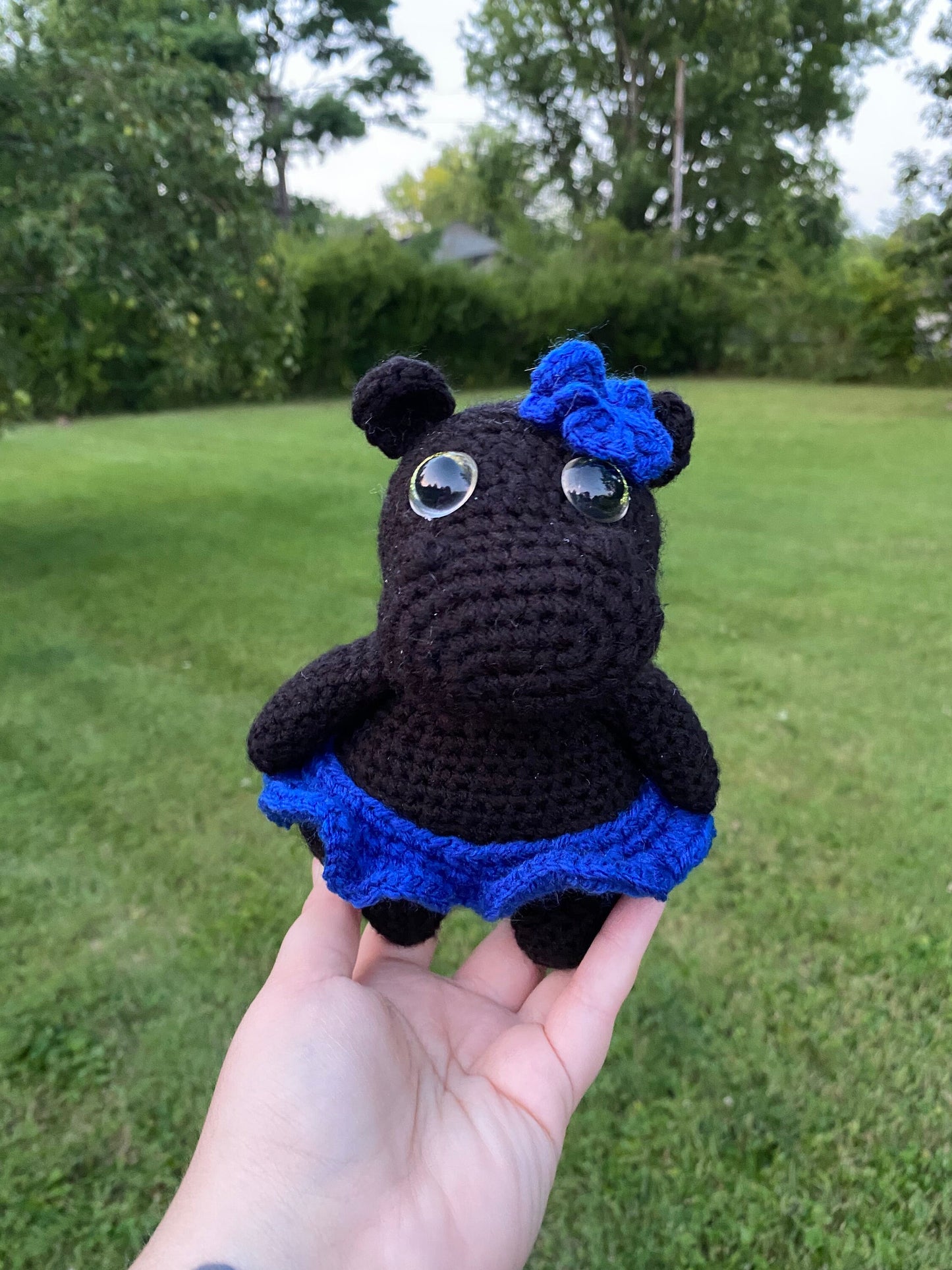 Crochet Tropical Themed Hippo Plush