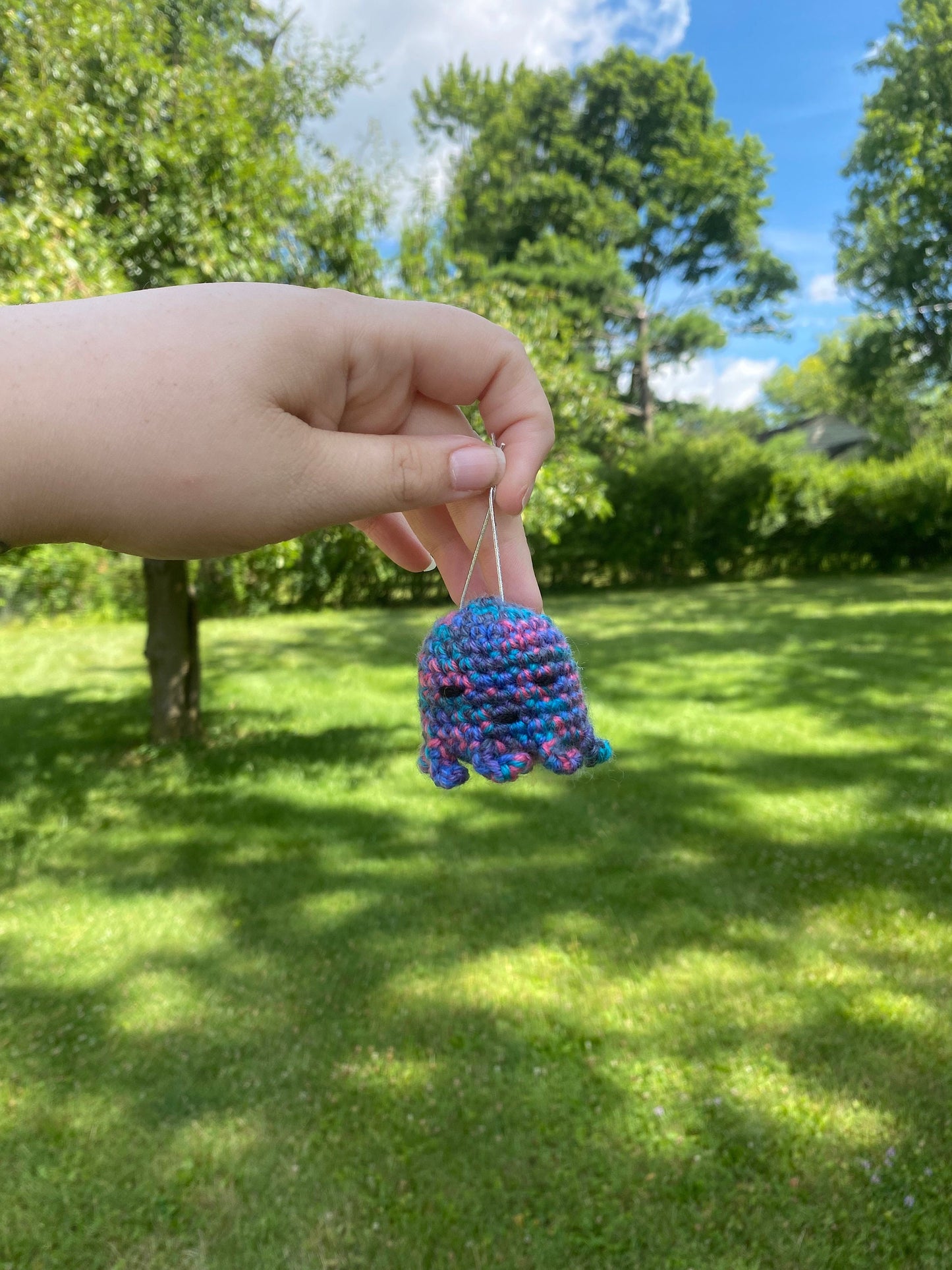 Crochet Angry Octopus Ornament