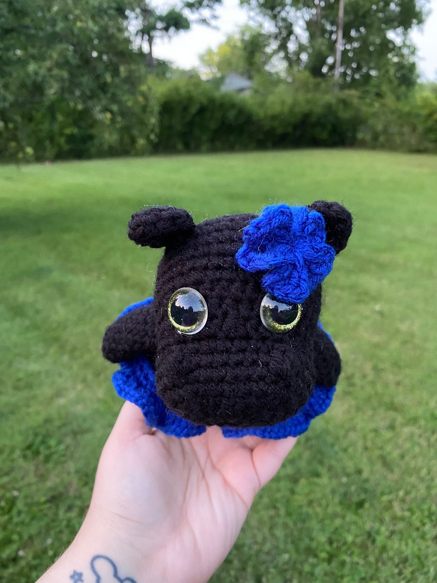 Crochet Tropical Themed Hippo Plush
